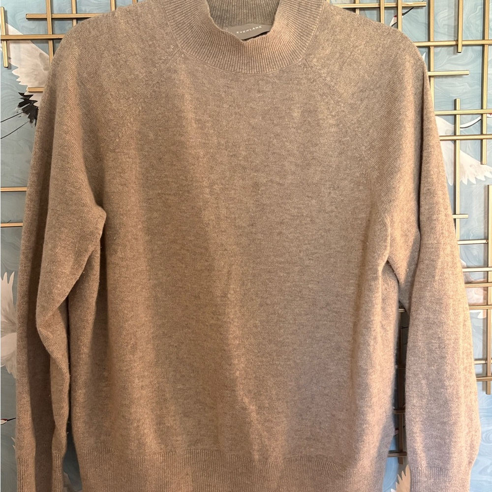 Women’s Classic mock neck Sweater - Beige